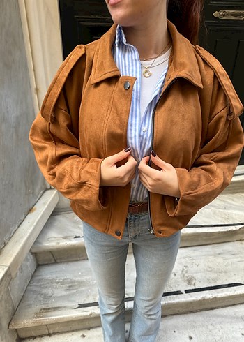 Zara Süet Bomber Ceket