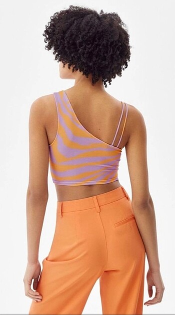 Bershka Bershka renkli crop top