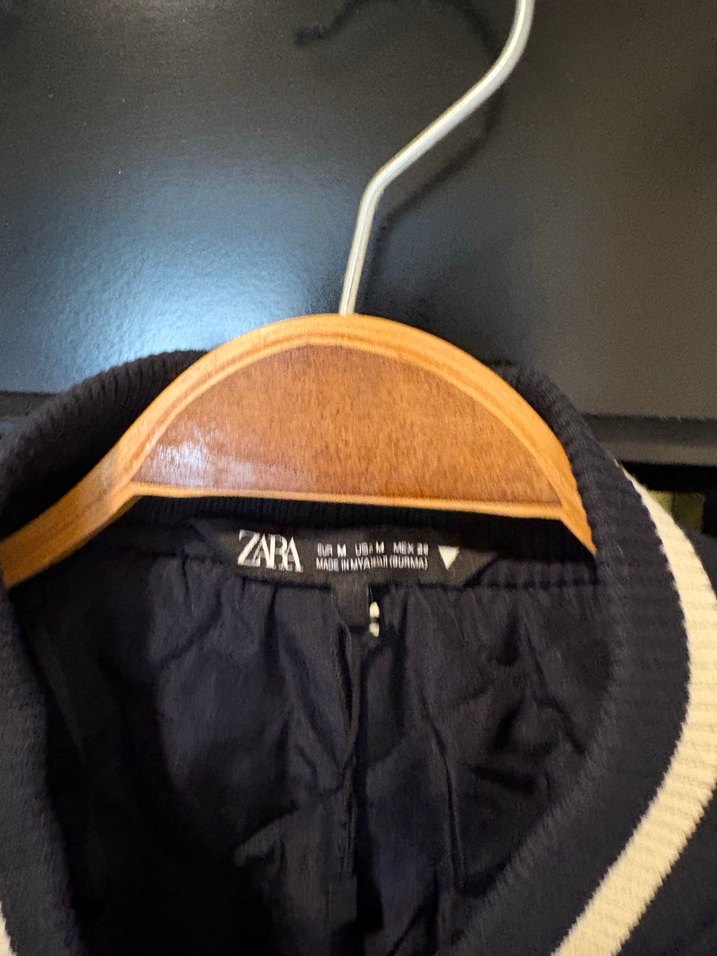 Düğmeli Lacivert Kadın Ceket crop - Görsel 3