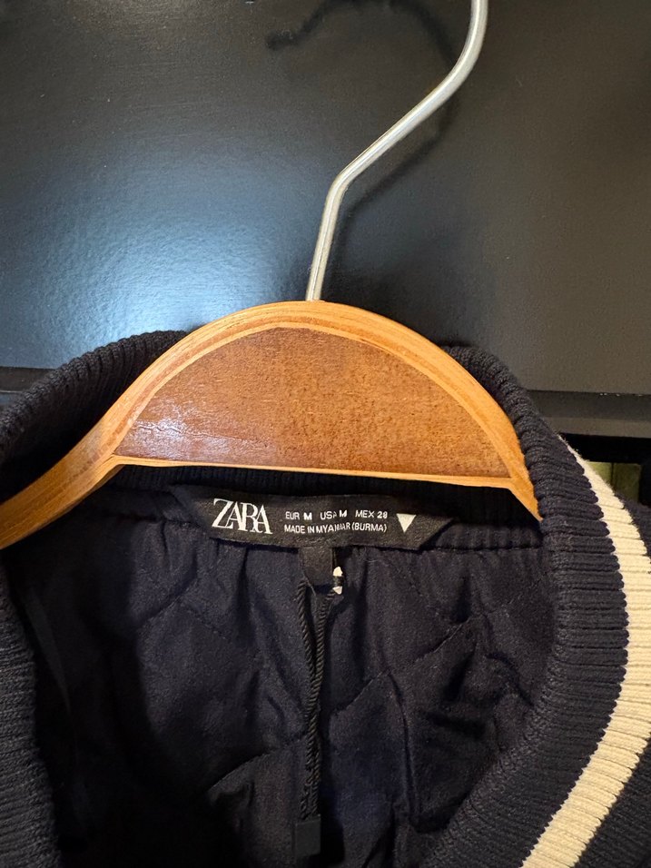 Düğmeli Lacivert Kadın Ceket crop - Görsel 2