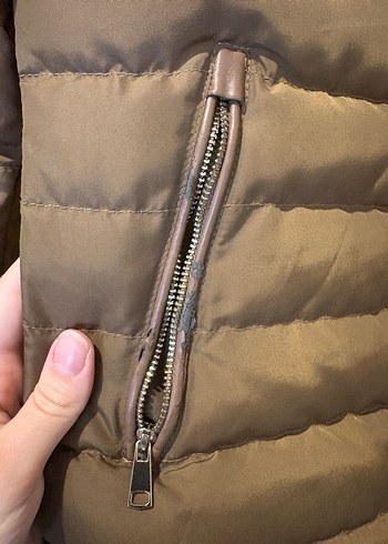 Kahverengi Kürklü Kadın Kışlık Mont - Görsel 3