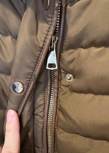 Kahverengi Kürklü Kadın Kışlık Mont - Görsel 6