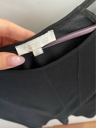 Satenli siyah üst - Görsel 2