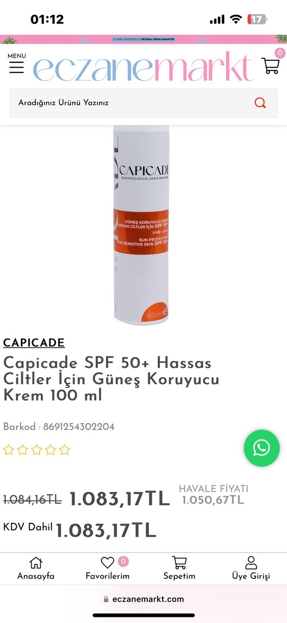 Capicade SPF 50+ Hassas Cilt Güneş Koruyucu 100 ml - Görsel 2