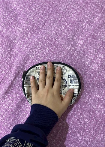 Fermuarlı Vintage Kadın Makyaj Çantası - Görsel 2