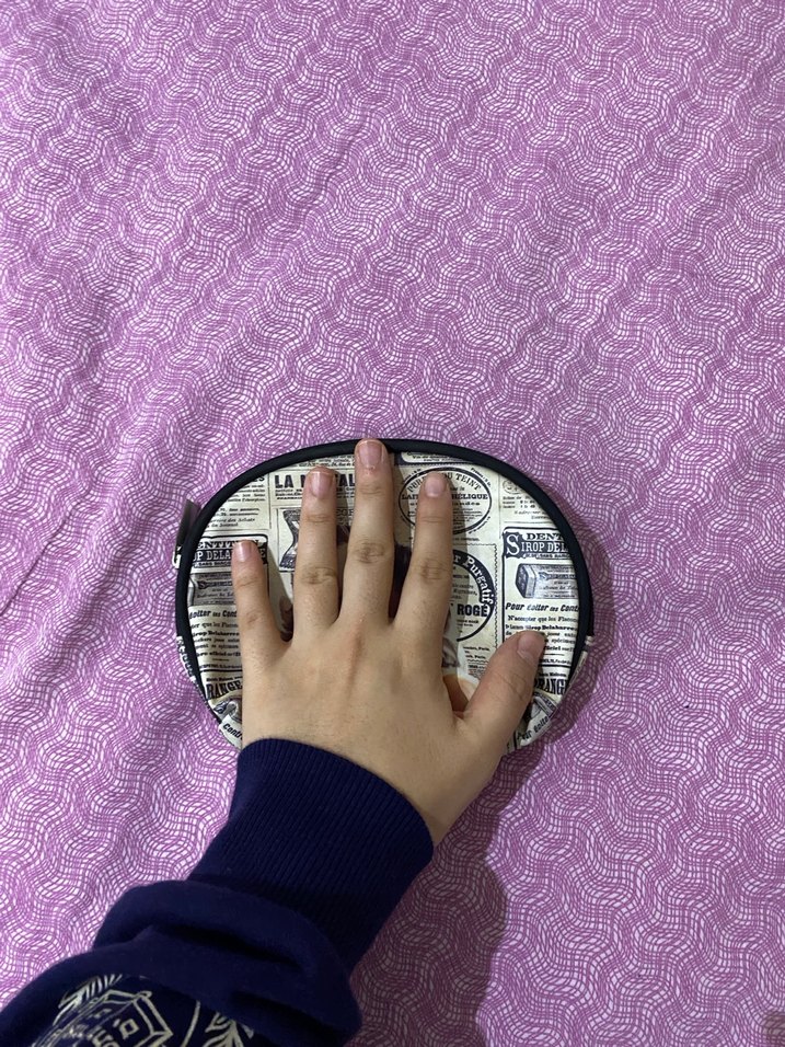 Fermuarlı Vintage Kadın Makyaj Çantası - Görsel 2