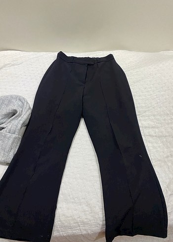 Siyah Flare Kadın Pantolon - Görsel 4