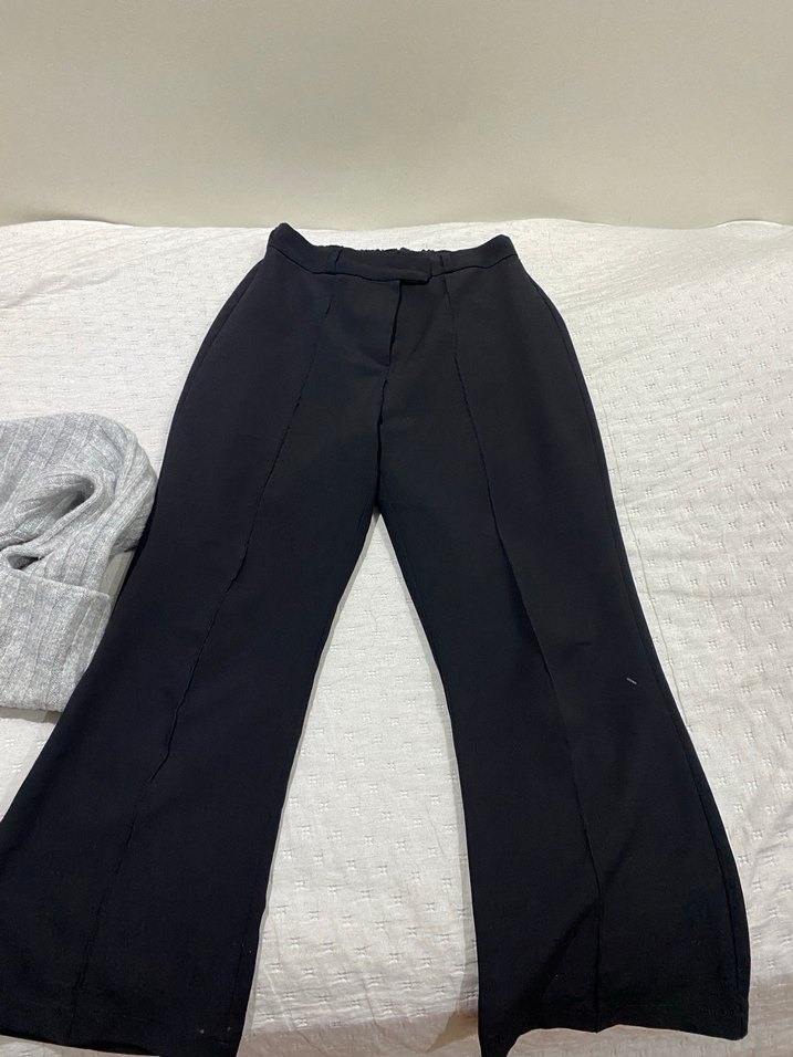 Siyah Flare Kadın Pantolon - Görsel 4