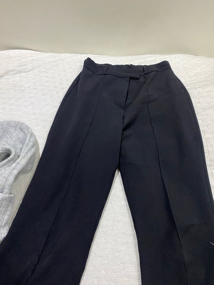 Siyah Flare Kadın Pantolon - Görsel 2