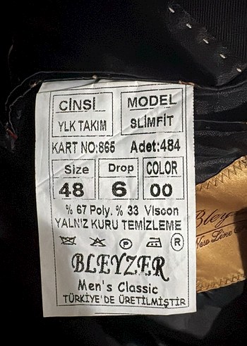 Erkek Siyah Düğmeli Regular Fit Takım Ceket - Görsel 2