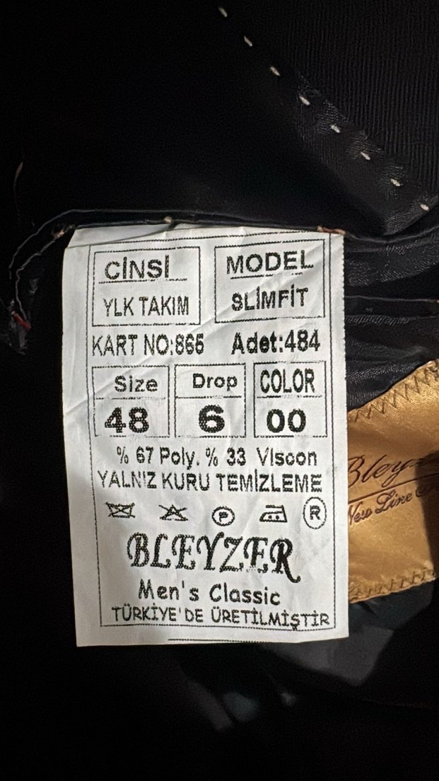 Erkek Siyah Düğmeli Regular Fit Takım Ceket - Görsel 2