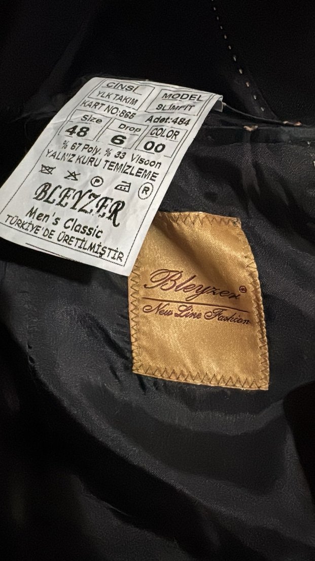 Erkek Siyah Düğmeli Regular Fit Takım Ceket - Görsel 3