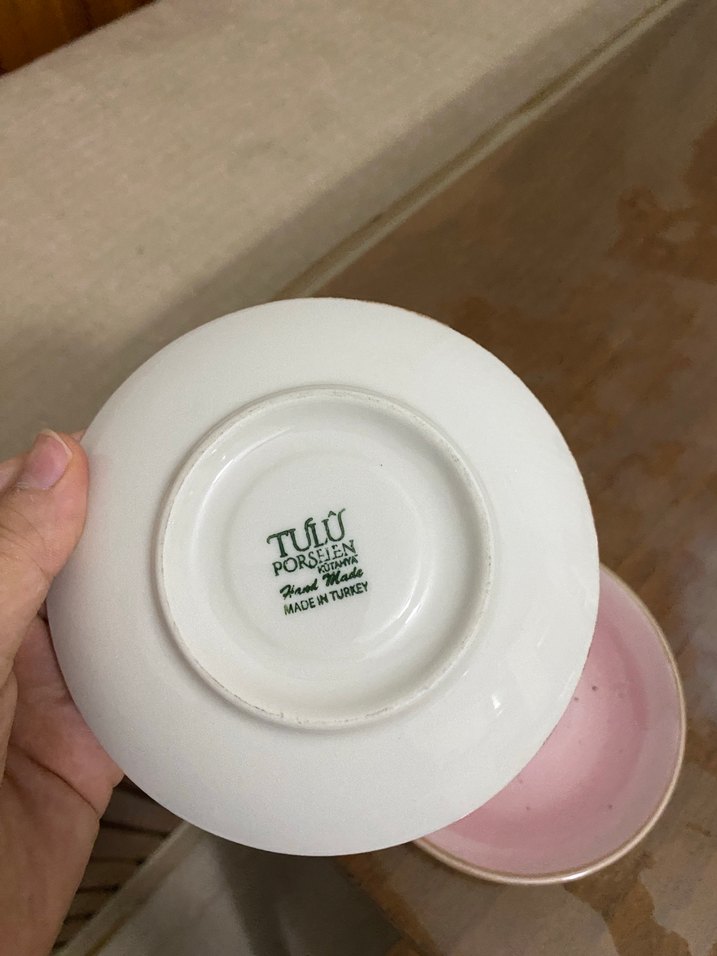 Pastel Pembe Seramik Tabaklar - Görsel 2