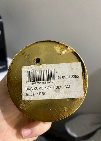 Parlak Altın Renkli Kar Küresi - Görsel 4