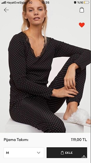 H&M pijama takımı