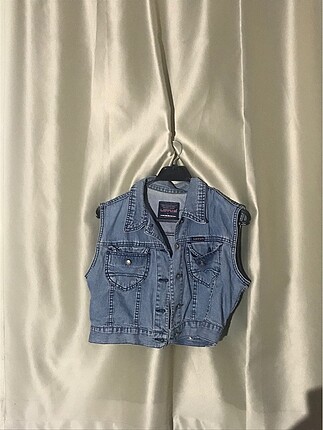 Diğer Crop kot ceket