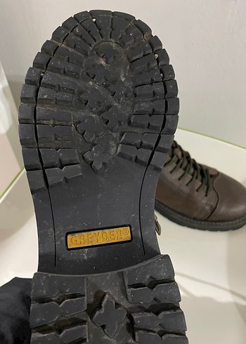 Kahverengi Deri Erkek Biker Bot - Görsel 5