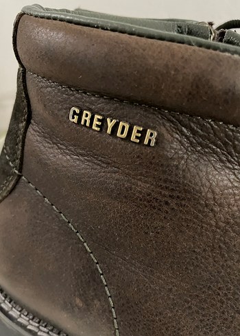 Kahverengi Deri Erkek Biker Bot - Görsel 2