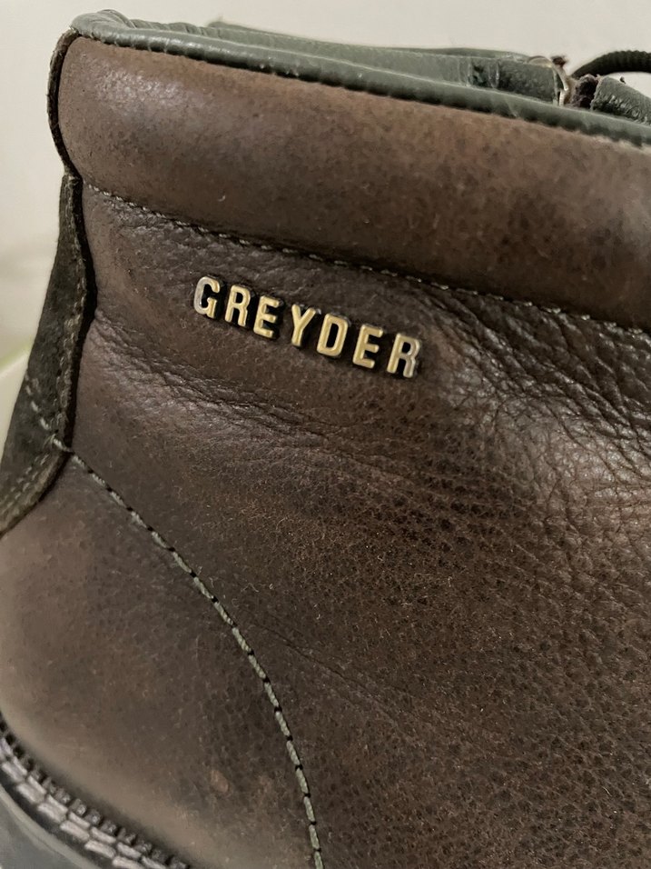 Kahverengi Deri Erkek Biker Bot - Görsel 2