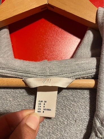 H&M Hm kalın fermuarlı hırka