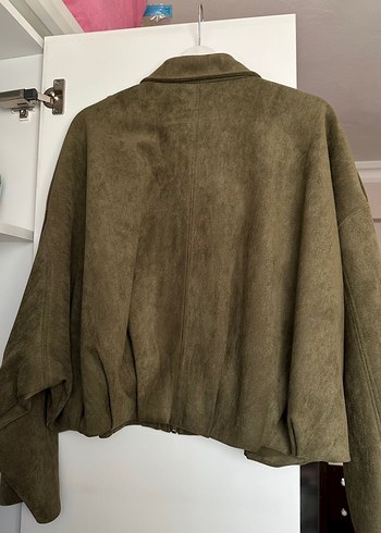 Zara Viral Haki Süet Ceket - Görsel 3