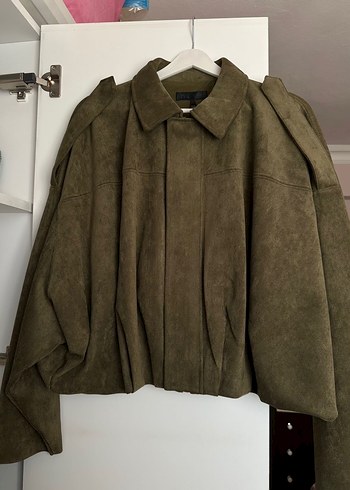 Zara Viral Haki Süet Ceket - Görsel 2