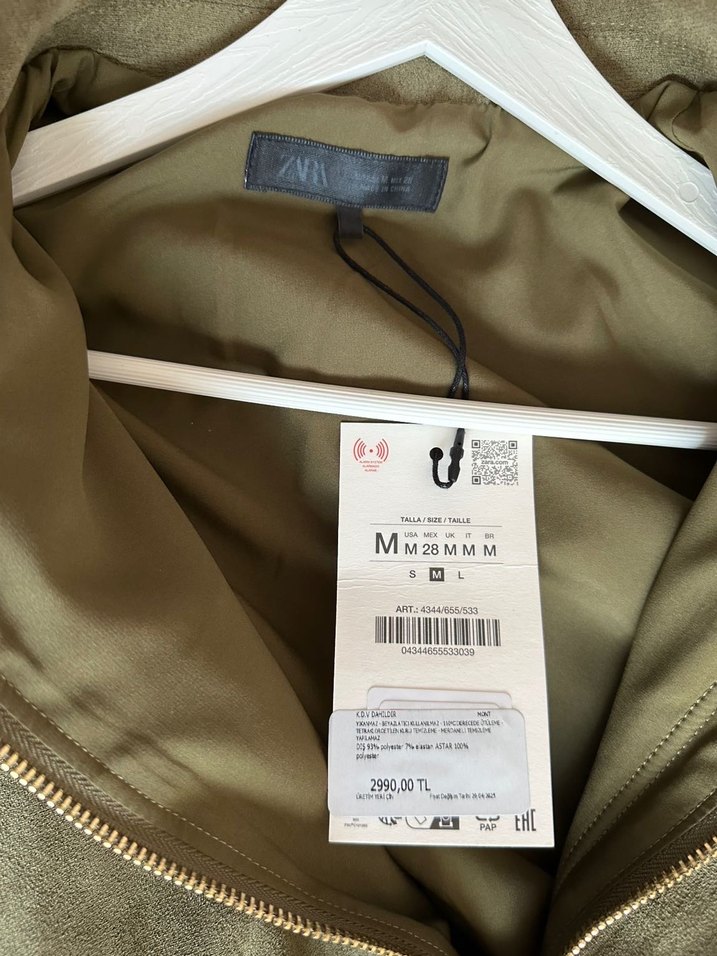 Zara Viral Haki Süet Ceket - Görsel 4