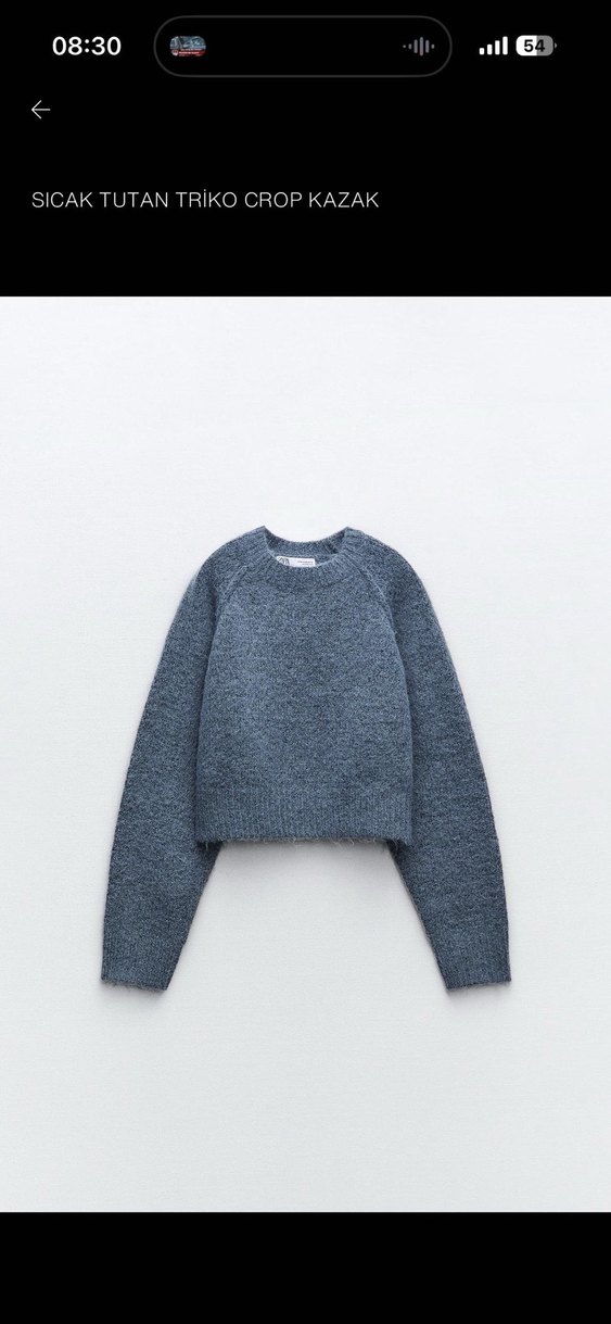 Zara crop kazak - Görsel 2