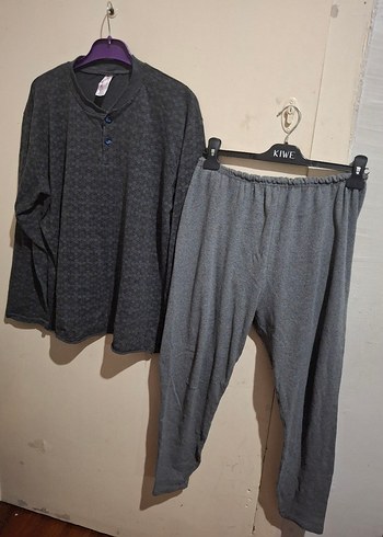 Gri Erkek Rahat Kesim Pijama Takımı