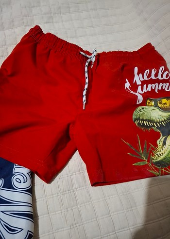 Çocuk Renkli Desenli Şortlar - Görsel 4