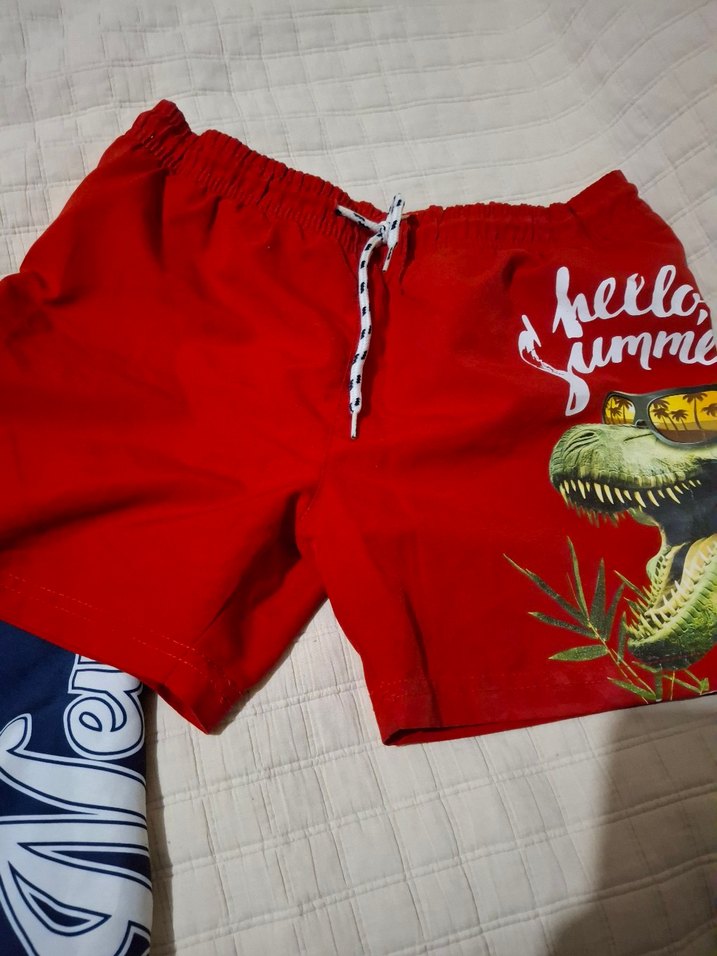 Çocuk Renkli Desenli Şortlar - Görsel 4