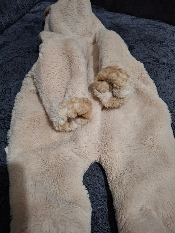 Kahverengi Kürklü Bebek Tulumu - Görsel 3