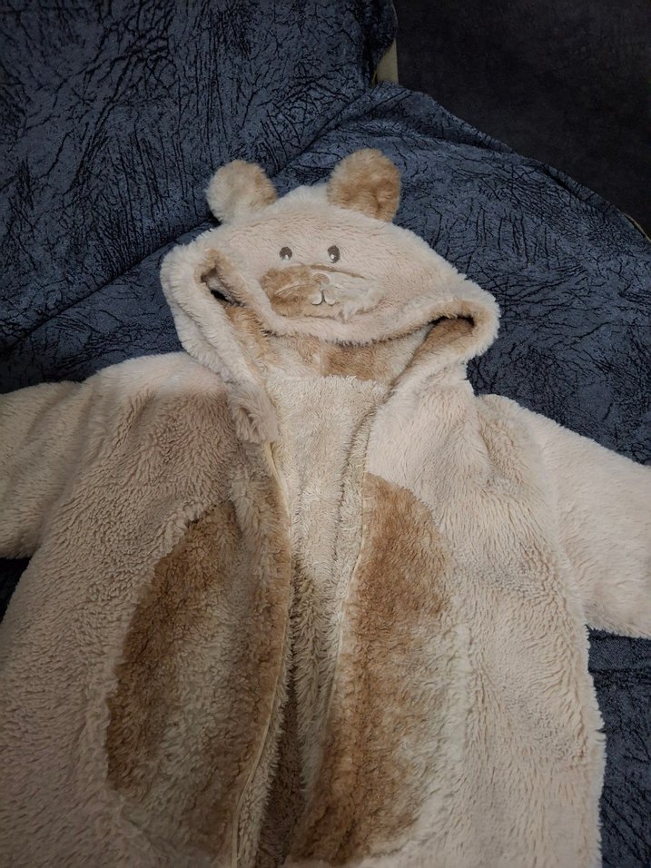 Kahverengi Kürklü Bebek Tulumu - Görsel 2