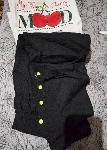 Kız Çocuk Beyaz Baskılı Kısa Kollu Tişört - Görsel 2