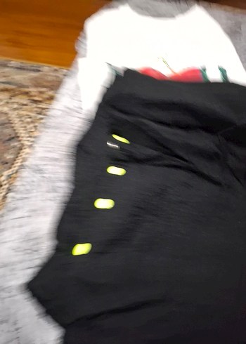 Kız Çocuk Beyaz Baskılı Kısa Kollu Tişört - Görsel 4