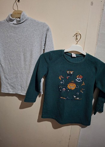 2 tane  bogazlı  tısort  ve bısıklet yaka ust tısort - Görsel 6