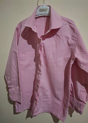 Pembe  kız Çocuk gomlek - Görsel 2