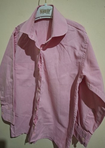 Pembe  kız Çocuk gomlek - Görsel 3