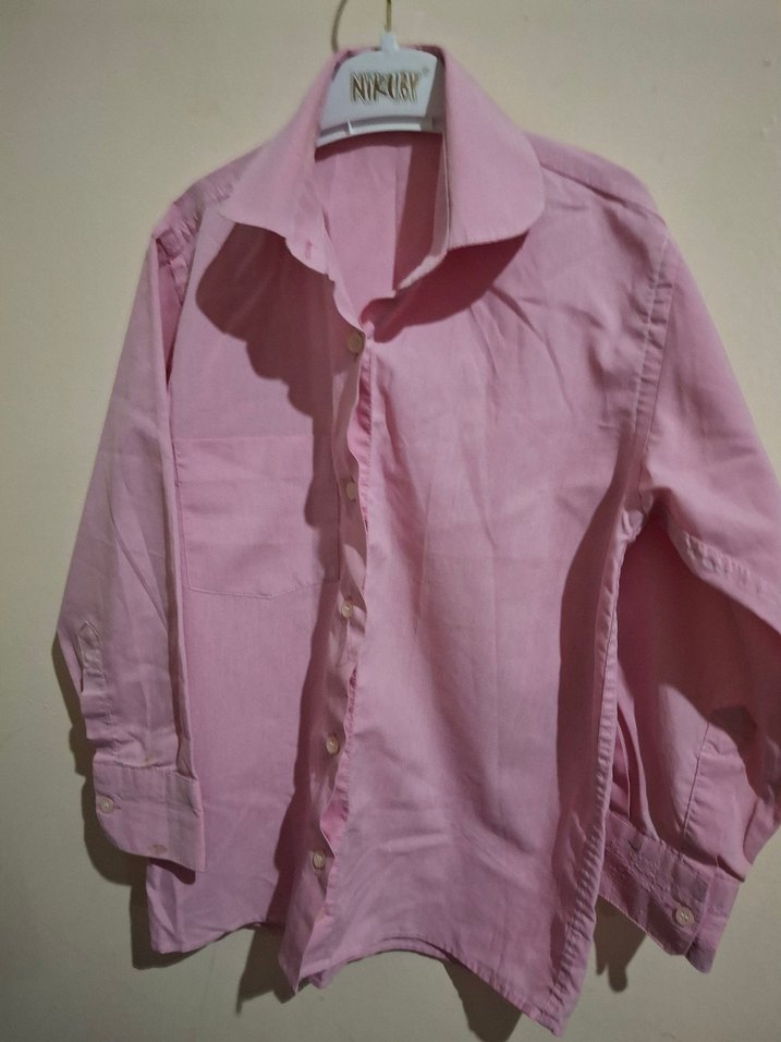 Pembe  kız Çocuk gomlek - Görsel 2