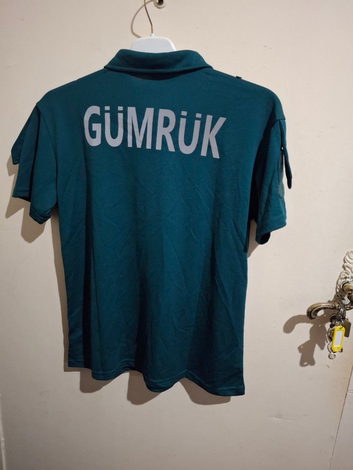 Erkek Turkuaz Polo Yaka Kısa Kollu Tişört - Görsel 4