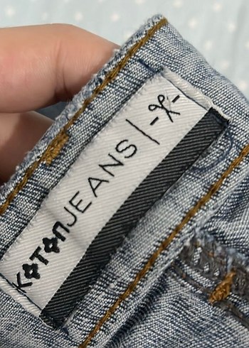 Düğmeli Erkek Mavi Kot Pantolon - Görsel 2