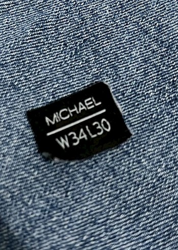 Düğmeli Erkek Mavi Kot Pantolon - Görsel 3