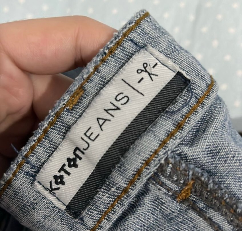 Düğmeli Erkek Mavi Kot Pantolon - Görsel 2