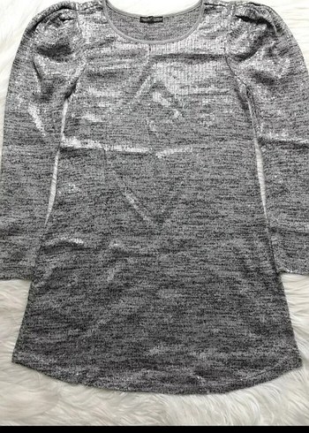 Uzun Kollu Gri Triko Elbise - Görsel 16