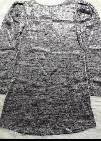 Uzun Kollu Gri Triko Elbise - Görsel 18