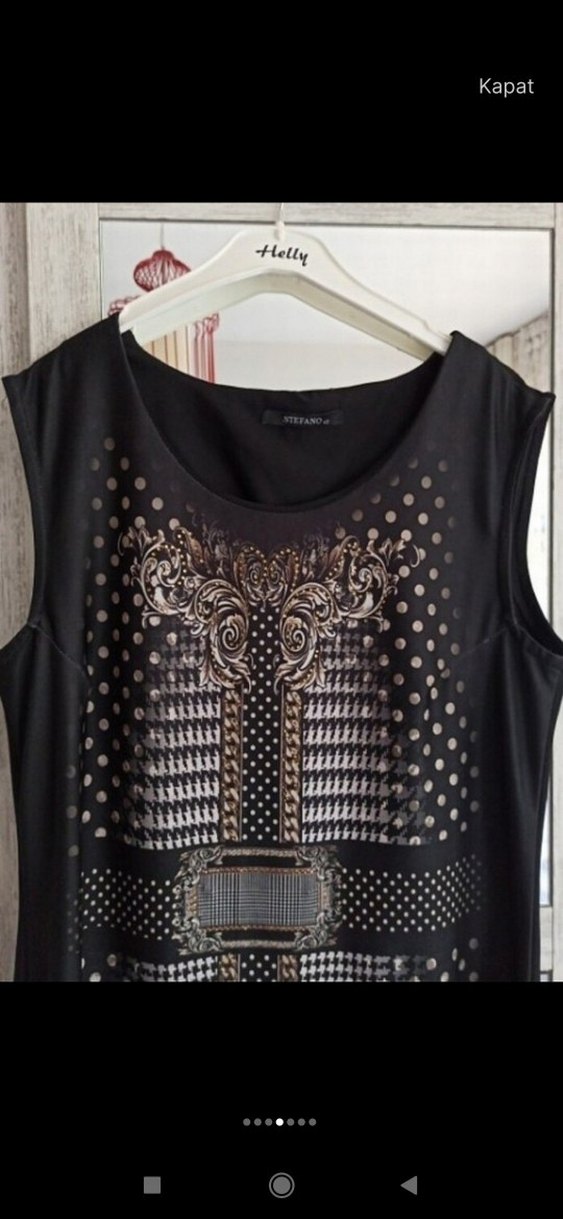 Bohem Çok Renkli Uzun Askılı Elbise - Görsel 2