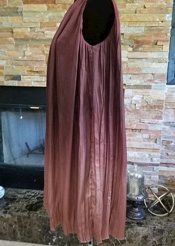 Bohem Bordo kisa Elbise - Görsel 6