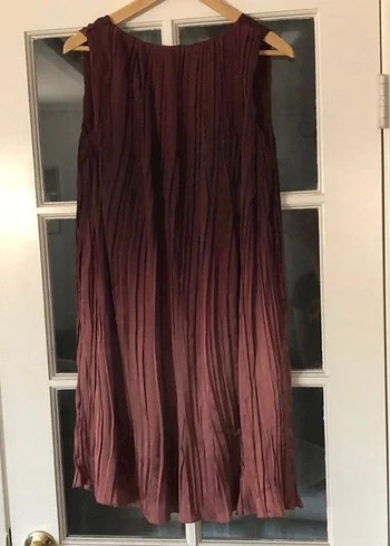 Bohem Bordo kisa Elbise - Görsel 9