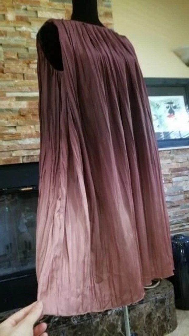 Bohem Bordo kisa Elbise - Görsel 4