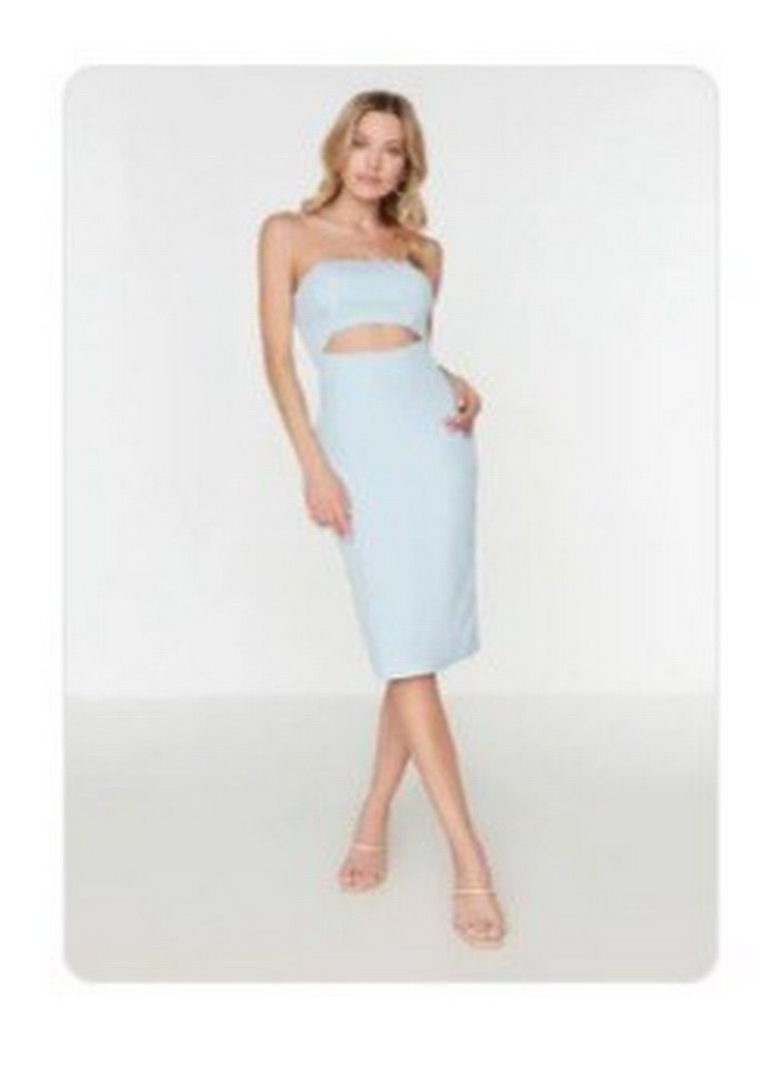 Trendyolmilla mavi elbise - Görsel 2